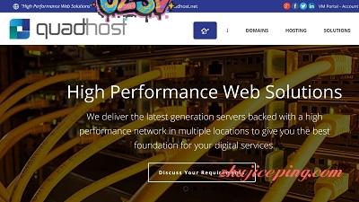 quadhost – ￡15/年，256M内存KVM虚拟VPS，自定义ISO-欧站网