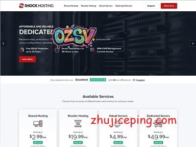 shockhosting：$35/月，E3-1270v3/32G内存/2T硬盘/10T流量/5个IP，新加坡/洛杉矶/荷兰等9个机房-欧站网