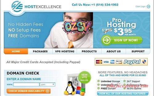 #站群主机,SEO主机# hostexcellence-7.95美元/15个IPv4/免费注册3个域名/无限主机-欧站网