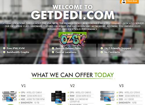 getdedi-$85/2xL5639/72g内存/1T硬盘/10T流量/达拉斯-欧站网