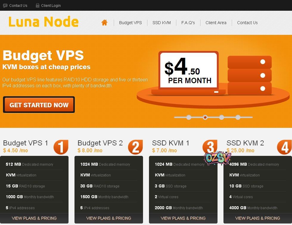 lunanode-$3.75/kvm/512m内存/15G硬盘/1T流量/芝加哥-欧站网