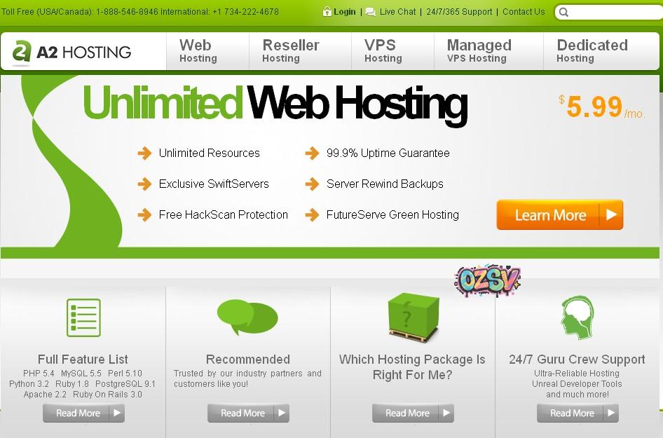 a2hosting 纯SSD虚拟主机推荐:a2hosting