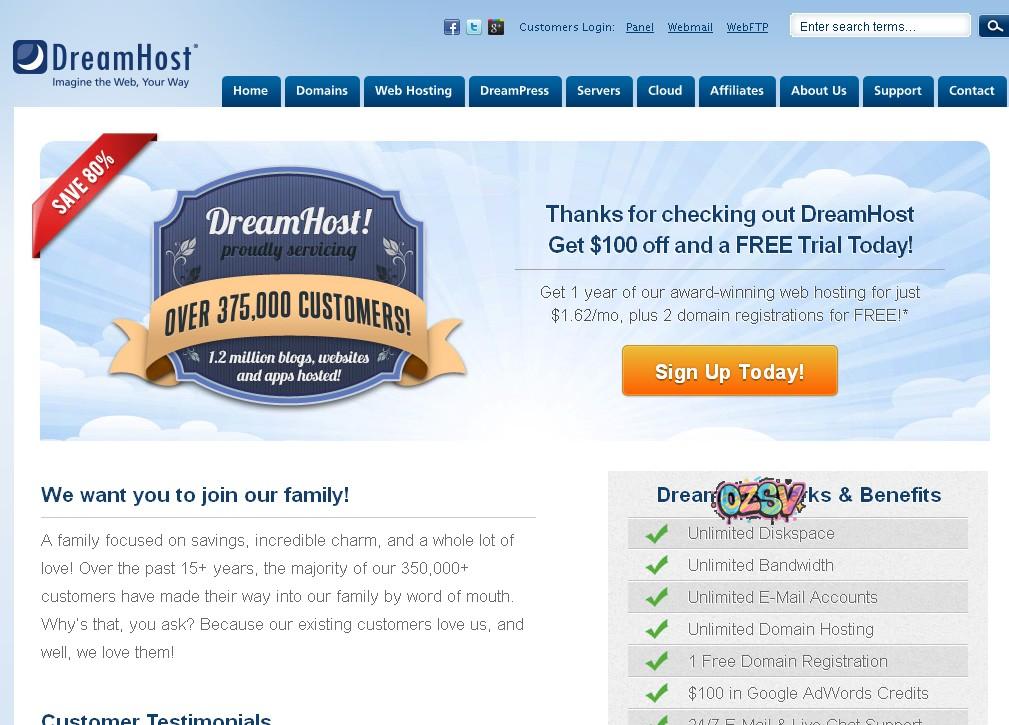 dreamhost-黑色星期五/19.44美元/年付-欧站网