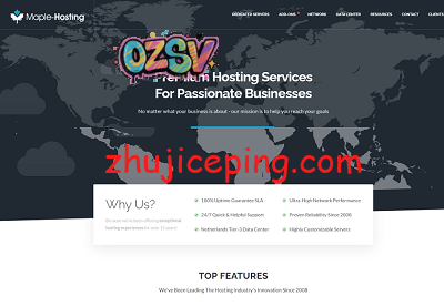 maple-hosting：荷兰抗投诉无版权独服，$248/月，2*e5-2650/128g内存/8T硬盘/1Gbps独享带宽-欧站网