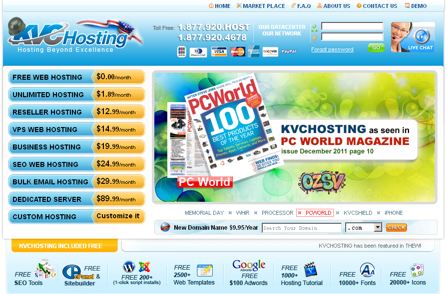 kvchosting kvchosting主机介绍