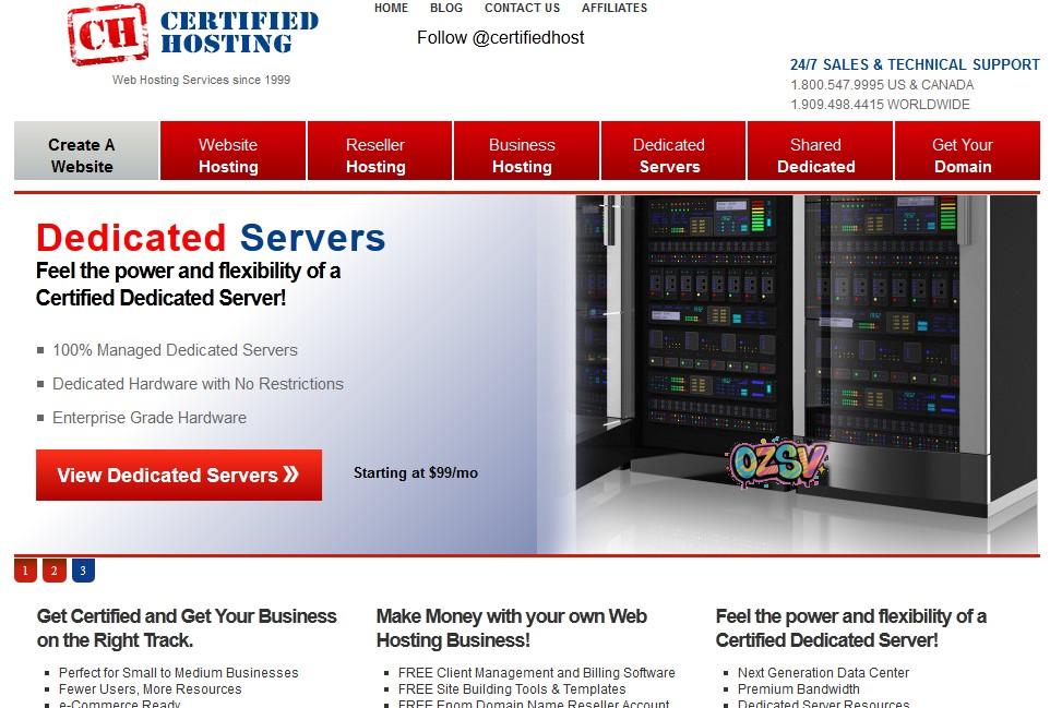 certifiedhosting certifiedhosting-33美元每月/E3-1230 V2/8G内存/500G硬盘/免费cpanel