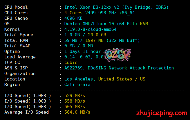 pyclouds：(美国洛杉矶) cn2 gia vps，36元/月，512M内存/1核/10gSSD/500g流量，额外流量每T-80元/月-欧站网
