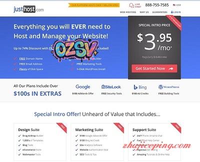 justhost：$19.99/openstack云/（商业）稳定建站推荐-欧站网