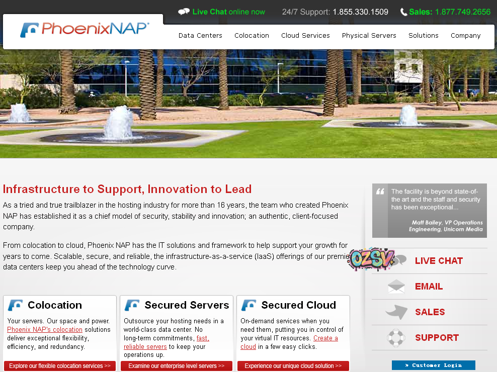 phoenixnap PhoenixNAP及securedservers简单介绍