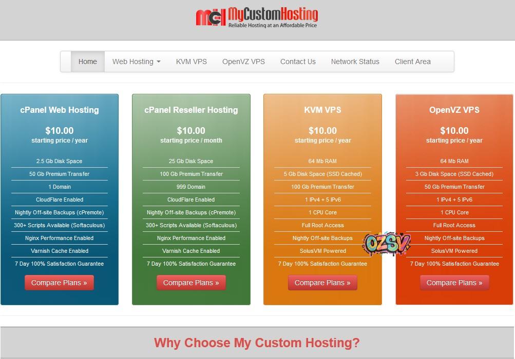 mycustomhosting-7美元/KVM/4g内存/50g硬盘/2T流量/加拿大-欧站网