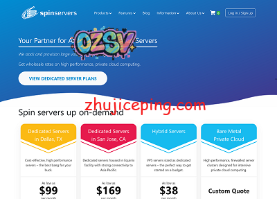 spinservers：美国高配服务器，$339/月，2*E5-2695v4/512gDDR4/4*1.92tSSD/10Gbps带宽-欧站网