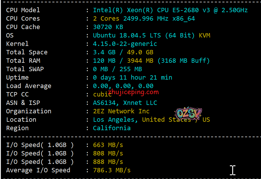 简单测评hostkvm美国洛杉矶cn2 vps，回程：电信AS4809、联通AS9929、移动直连-欧站网