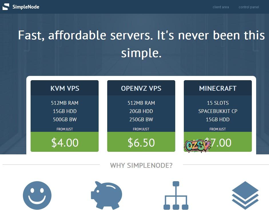 simplenode SimpleNode-1g内存KVM VPS/G口/7刀每月