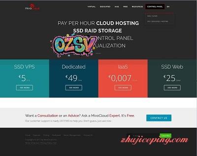 mivocloud：5欧/OpenStack云/2g内存/40gSSD/不限流量/俄勒冈州-欧站网