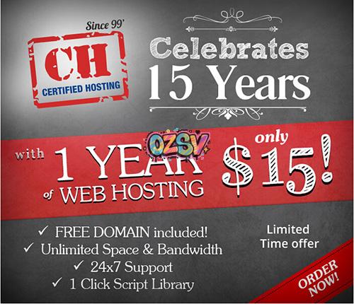 certifiedhosting-无限cpanel主机年付15刀/送域名一个-欧站网