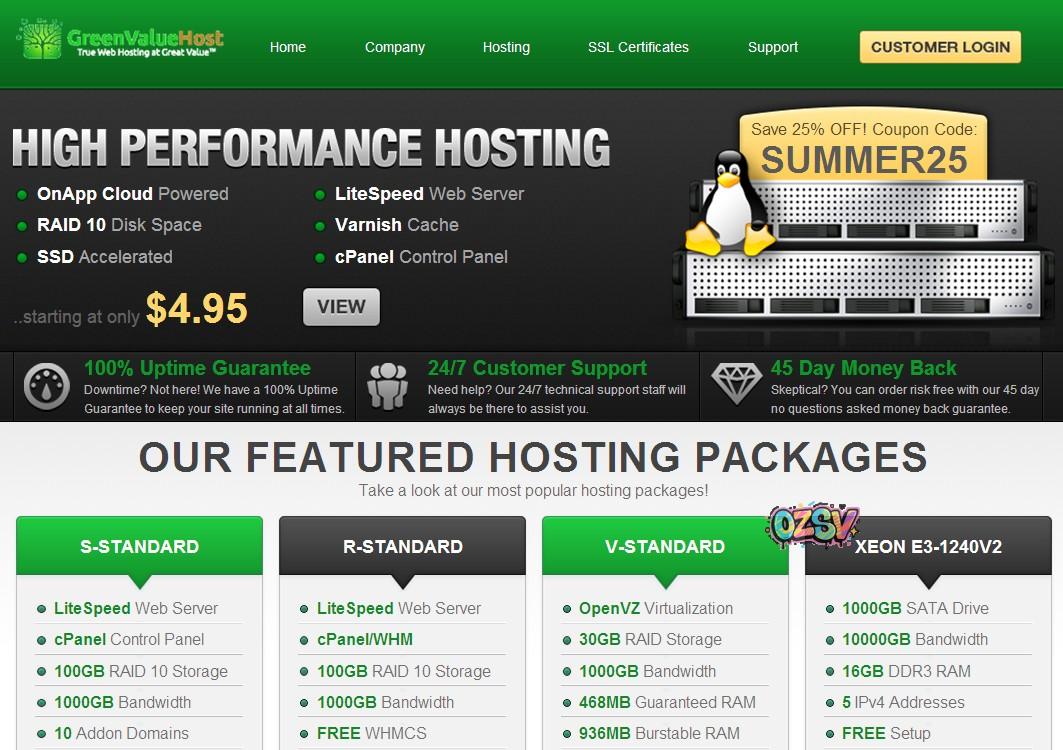 greenvaluehost-6美元/XEN/1.5g内存/100g硬盘/2ip/200m不限量-欧站网