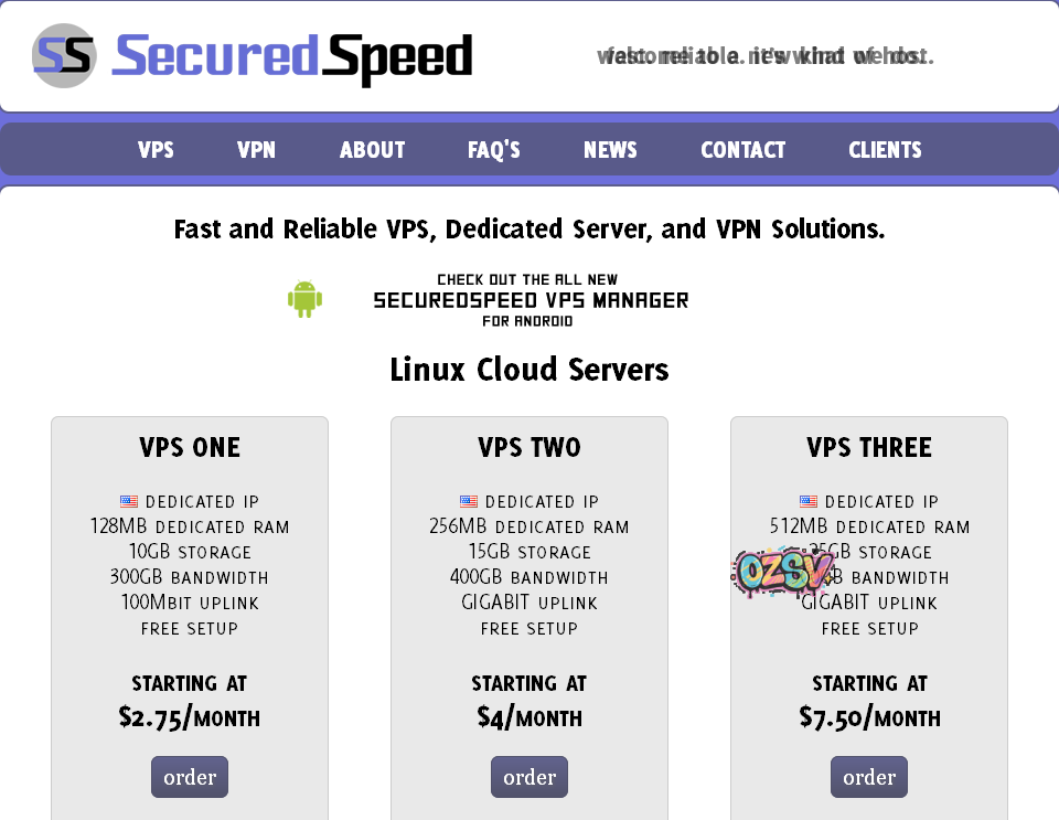 securedspeed-洛杉矶VPS十一月特惠促销-欧站网