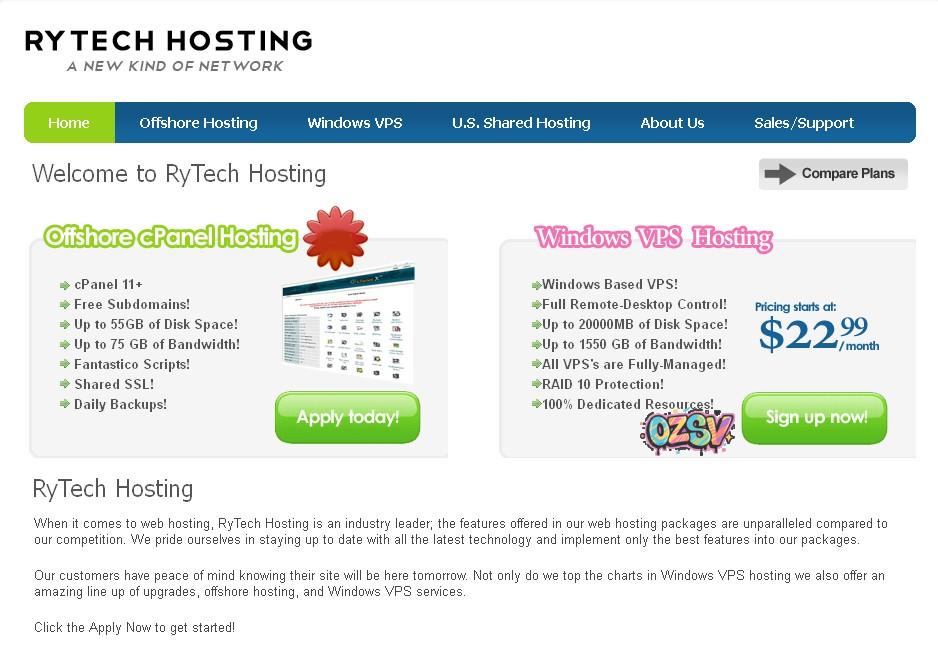 矿工/PT推荐:rytechhosting-15$/Windows/1G不限量/1.5g内存/85g硬盘/-欧站网
