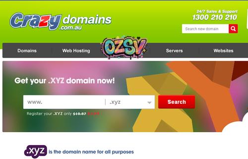 crazydomains-只需1美元注册.xyz域名-欧站网