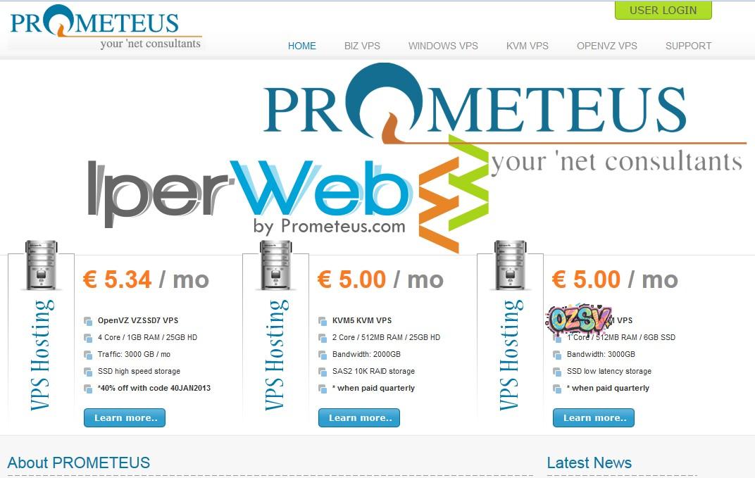 prometeus-4.5美元/256m内存/5gSSD/XEN/印度-欧站网