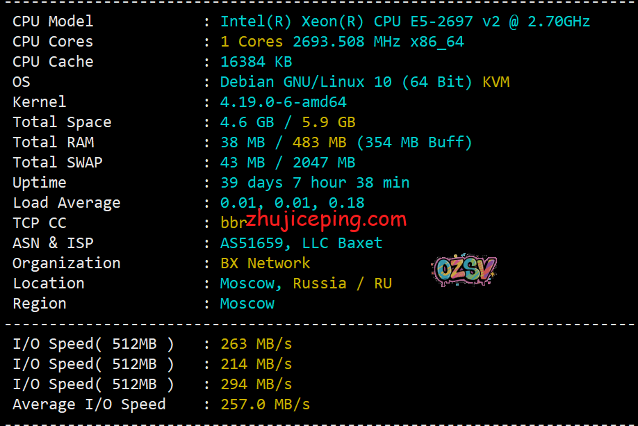 justhost：莫斯科dataline机房不限流量VPS简单测评-欧站网