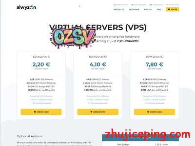alwyzon：€3.32/月，荷兰VPS，4G内存/2核/40gSSD/5T流量，自定上传ISO-欧站网
