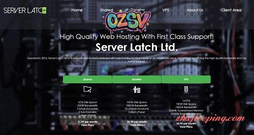 ServerLatch-年付15美元/512m内存/30g硬盘/300g流量/佛罗里达-欧站网