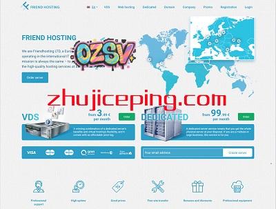 friendhosting：洛杉矶大硬盘VPS，不限流量，€2.99/月，512M内存/1核/100g硬盘/1Gbps带宽-欧站网