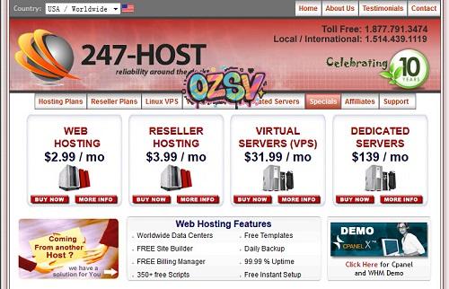 黑色星期5#：247-host-虚拟主机5折/reseller5折/8个可选机房/11年品牌-欧站网