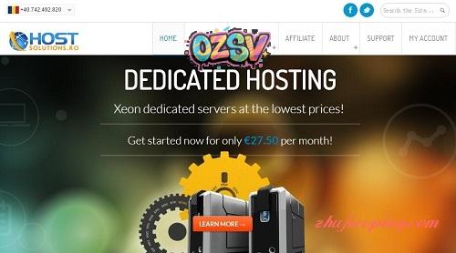 hostsolutions-1.99欧/2g内存/2核/30g硬盘/30T流量/罗马尼亚/无版权VPS-欧站网