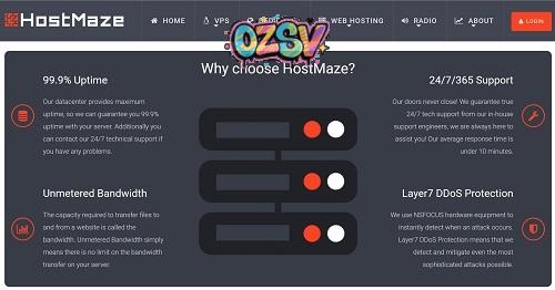 hostmaze-$14年付/128M内存/10g硬盘/1G端口/不限流量/ddos保护-欧站网