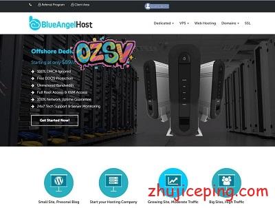 blueangelhost：专业离岸主机，无视版权投诉，VPS、独立服务器等多种业务-欧站网