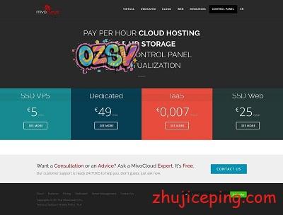 mivocloud：俄罗斯OpenStack云，5欧元/2g内存/40gSSD/不限流量-欧站网