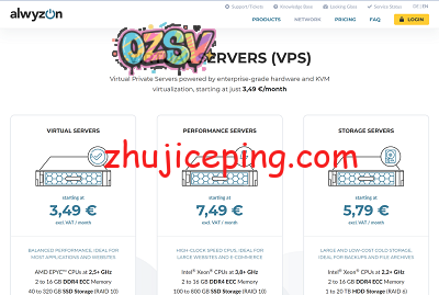 alwyzon：€5.79/月，奥地利存储VPS，2G内存/2核/1T硬盘/5T流量/2.5Gbps带宽-欧站网