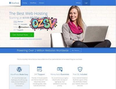 #黑5#：bluehost：低至$2.95/月，全球最流行的虚拟主机品牌-欧站网