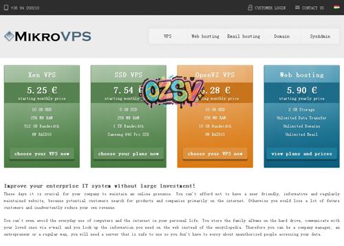 MikroVPS-3.44欧/Xen/512内存/2核/25G硬盘/1.5T流量-欧站网