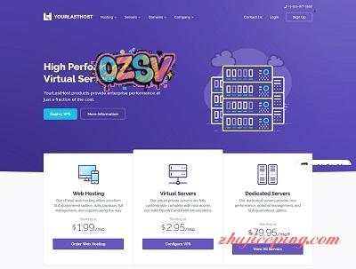 yourlasthost：KVM类小内存VPS，4个可选机房，$12.95/年付-欧站网
