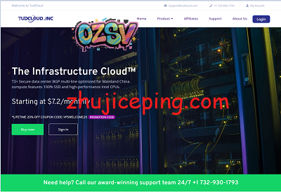 tudcloud：香港VPS全场7折，100Mbps带宽，大陆直连，低至$7.2/月-欧站网
