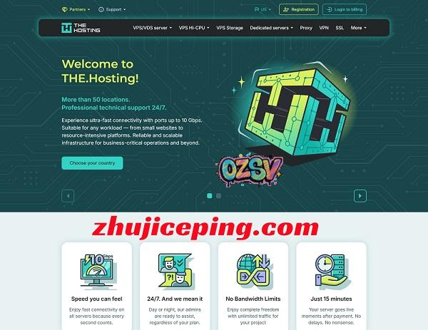 详细测评the.hosting的10Gbps带宽的波兰不限流量VPS-欧站网