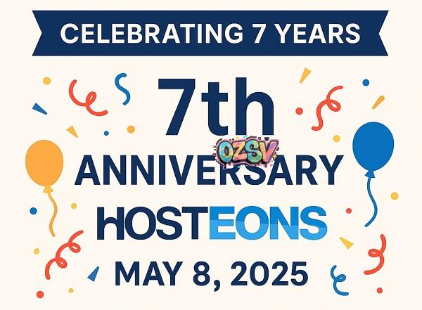 hosteons7周年庆，高性能VPS低至$17.99/年，洛杉矶/波特兰/盐湖城/达拉斯/迈阿密/纽约/巴黎/法兰克福-欧站网