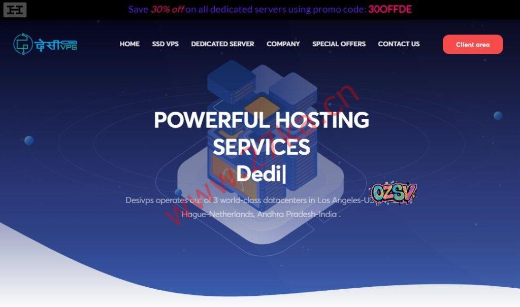 DesiVPS：美国不限流量圣何塞VPS，$15/年，10Gbps大带宽，每年免费3次更换IP-欧站网