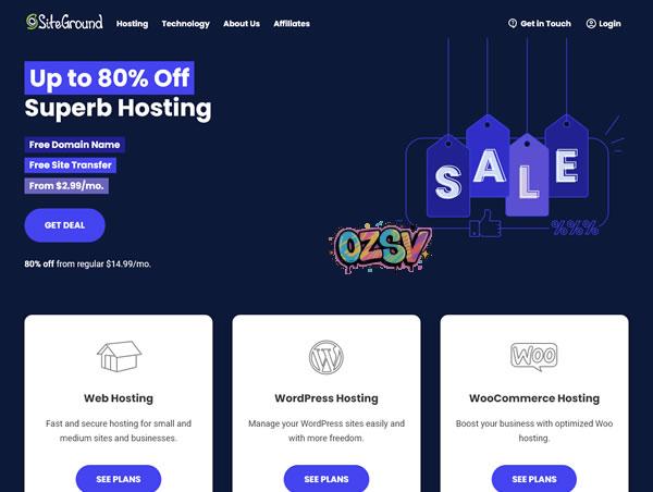 SiteGround：19周年庆，2.4折，$23.88/年，运作在Google cloud上的虚拟主机-欧站网