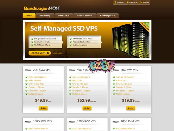 Bandwagonhost搬瓦工：新上荷兰三网全高端线路的VPS，电信CN2-GIA/联通CUII/移动CMIN2