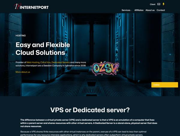 Internetport：#网络星期一# 抗投诉VPS，€12/年，2核/2G内存/50g SSD/10T流量/1Gbps带宽，瑞典VPS、无视版权-欧站网