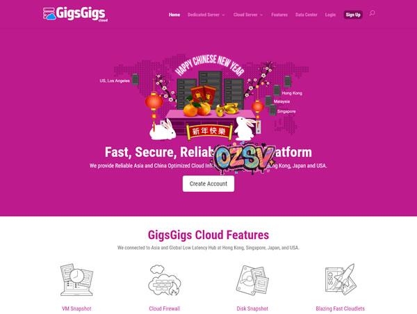 GigsGigsCloud：#11.11# 6折优惠，大带宽的香港CN2 GIA+日本CN2 GIA+美国CN2 GIA，3个云服务器打包捆绑促销，$52/月起