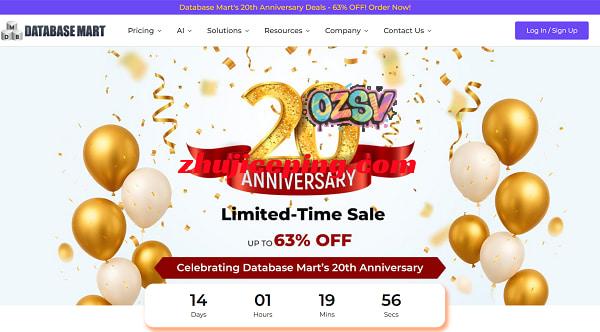 Database Mart: 20周年庆美国VPS/GPU服务器$2.58/月起,低至4折续费同价，原生IP不限流-欧站网