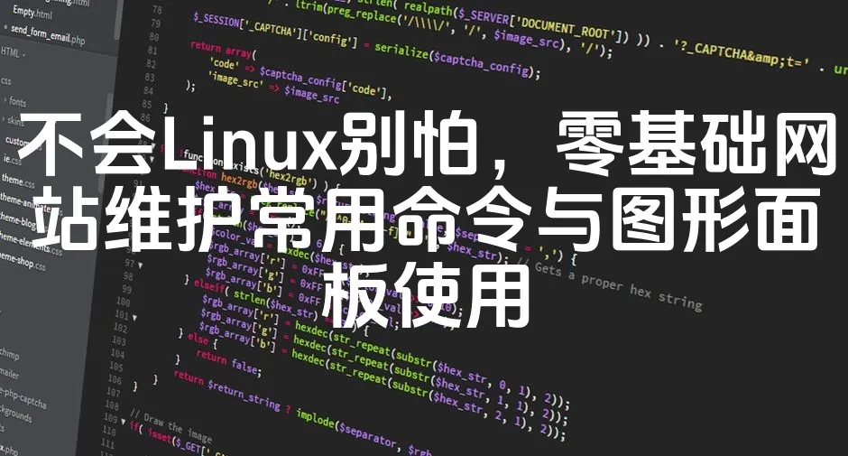 图片[1]_不会Linux别怕，零基础网站维护常用命令与图形面板使用_欧站速维