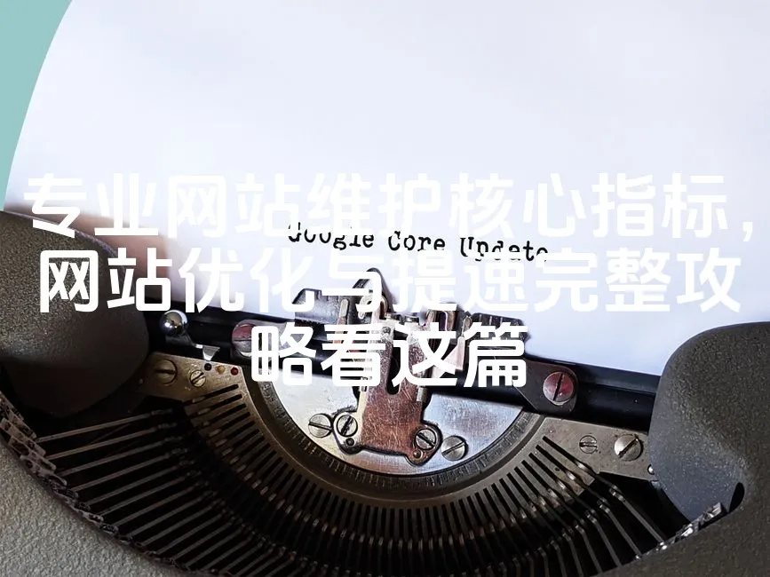 图片[1]_专业网站维护核心指标，网站优化与提速完整攻略看这篇_欧站速维