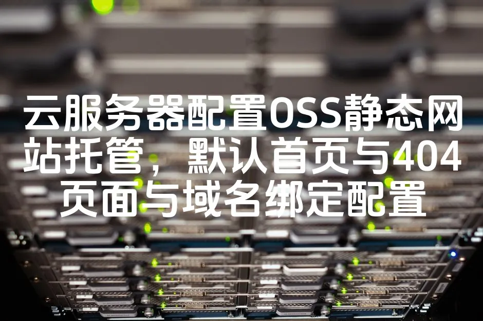 图片[1]_云服务器配置OSS静态网站托管，默认首页与404页面与域名绑定配置_欧站速维