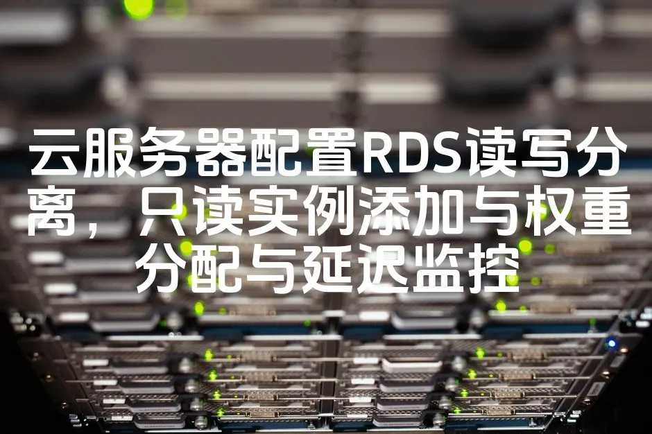 图片[1]_云服务器配置RDS读写分离，只读实例添加与权重分配与延迟监控_欧站速维